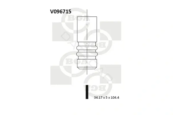 Впускной клапан BGA V096715