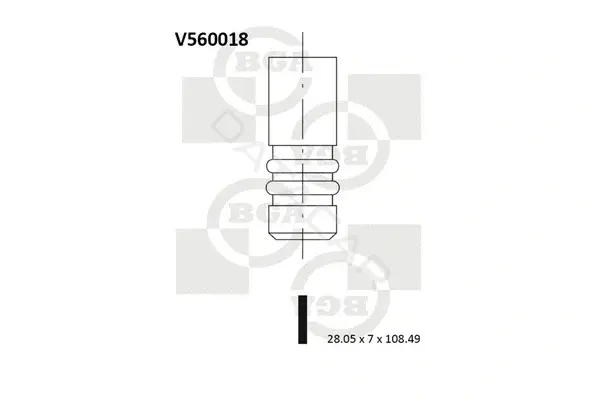 Выпускной клапан BGA V560018