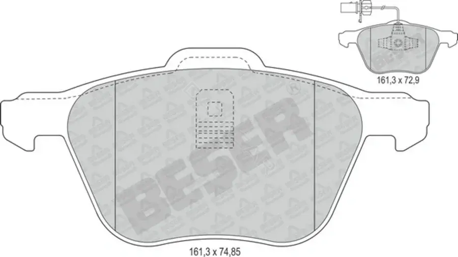Тормозные колодки BESER 4095