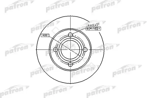Тормозные диски PATRON PBD1543