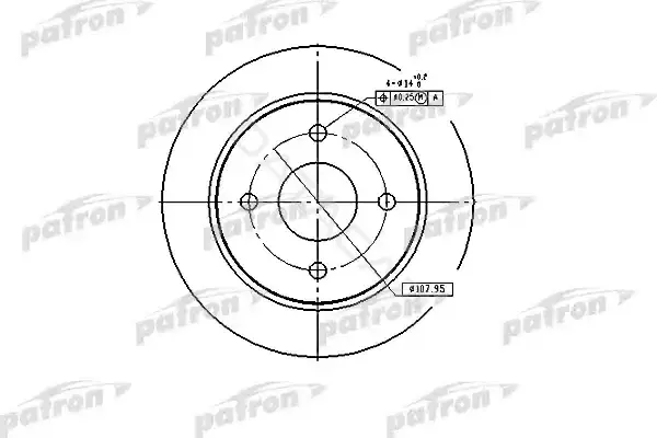 Тормозные диски PATRON PBD1654