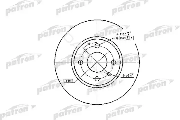 Тормозные диски PATRON PBD1790