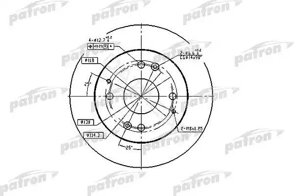 Тормозные диски PATRON PBD2669