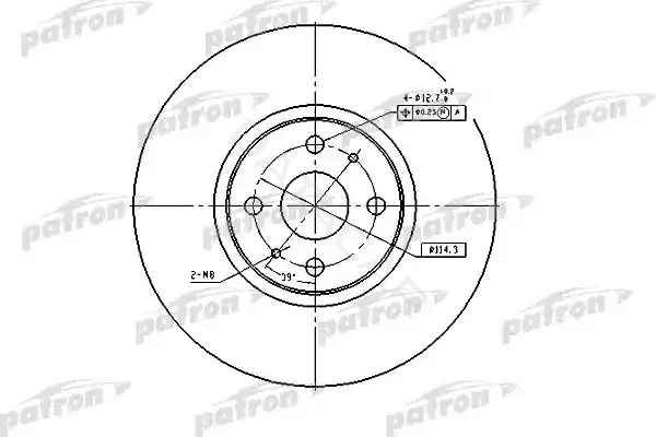 Тормозные диски PATRON PBD4158