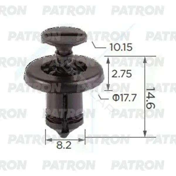 Клипсы, фиксаторы, зажимы PATRON P37-0938A