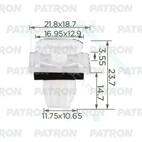 Клипсы, фиксаторы, зажимы PATRON P37-2369