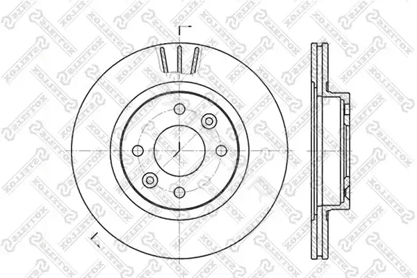 Тормозные диски STELLOX 6020-3922V-SX