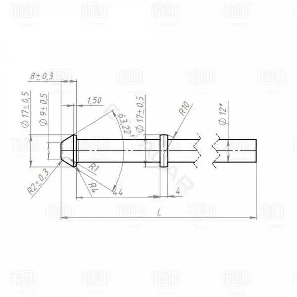 Хомут глушителя TRIALLI EMB0107