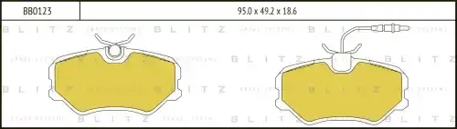 Тормозные колодки BLITZ BB0123