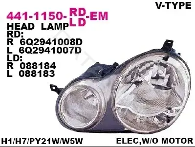 Фары DEPO 441-1150L-LD-EM