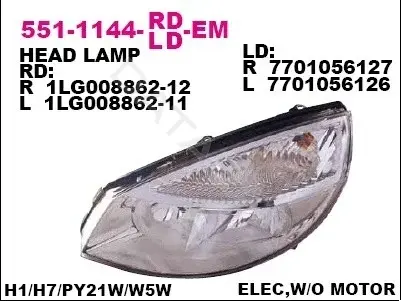 Фары DEPO 551-1144L-LD-EM