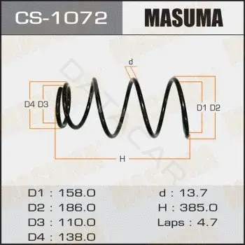 Пружины MASUMA CS-1072