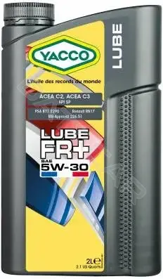 Масло моторное YACCO YACCO5W30LUBEFRPLUS/5
