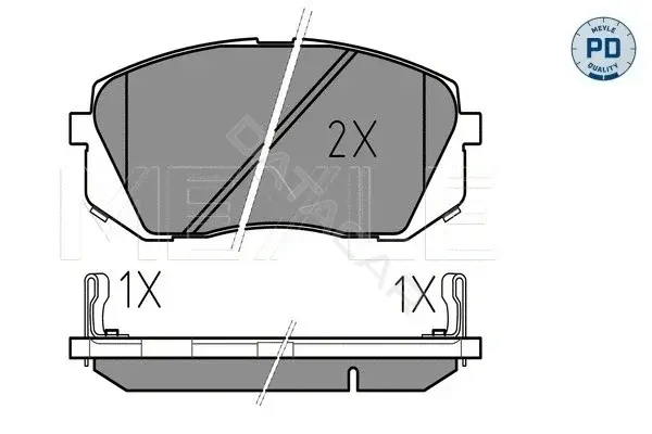 Тормозные колодки MEYLE 0252450116/PD
