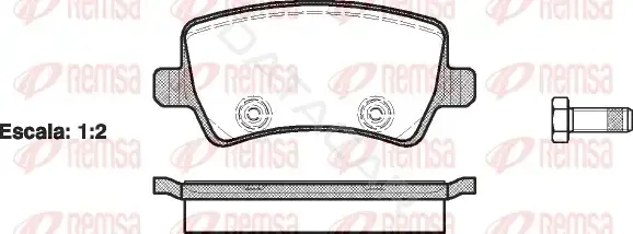 Тормозные колодки REMSA 1236.00