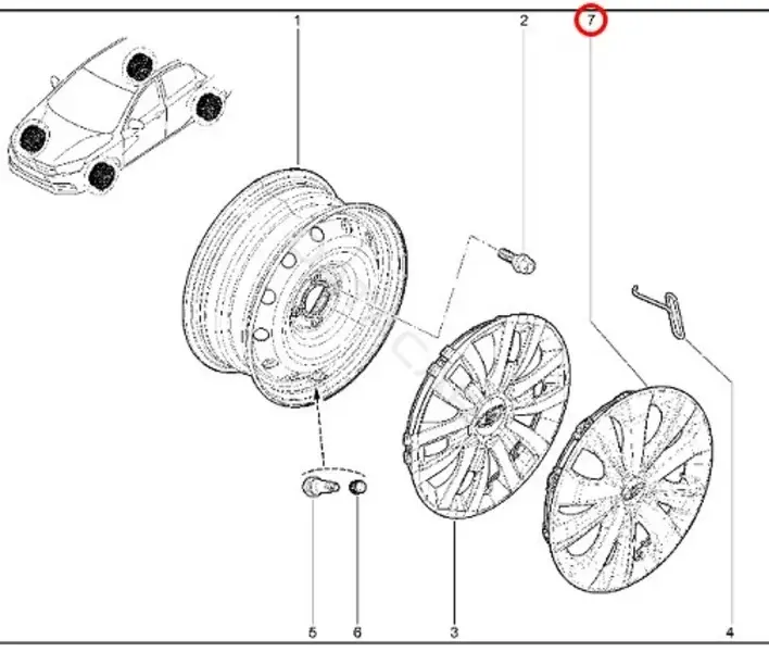 Колпаки на колеса LADA 8450040735