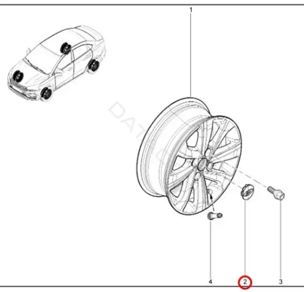 Колпаки на колеса LADA 8450100995