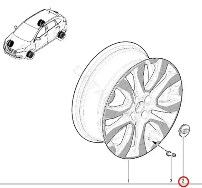 Колпаки на колеса LADA 8450032831