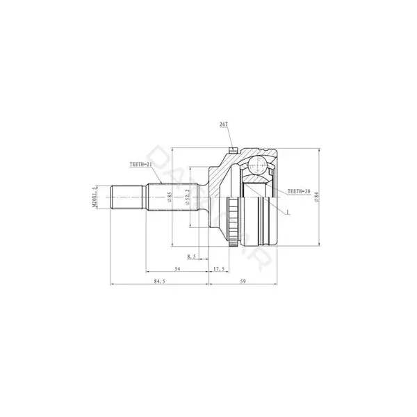Шрус GANZ GIK04042