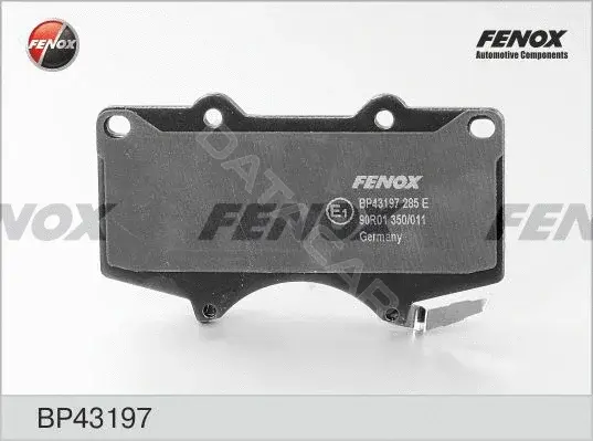 Тормозные колодки FENOX BP43197