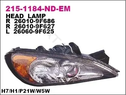 Фары DEPO 215-1184L-ND-EM