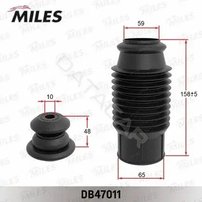 Пыльники и отбойники амортизатора MILES DB47011