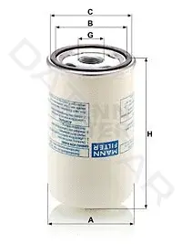 Фильтр воздушный компрессора MANN LB719/2