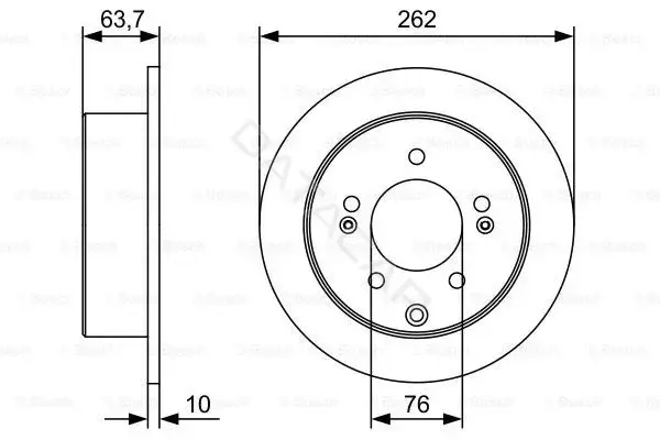 Тормозные диски BOSCH 0986479W12