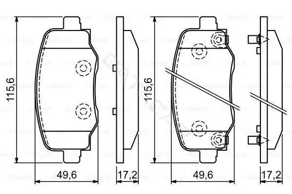 Тормозные колодки BOSCH 0986494930