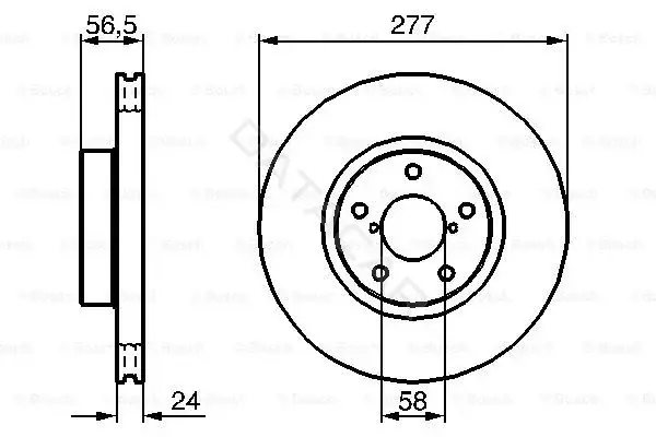 Тормозные диски BOSCH 0986479147