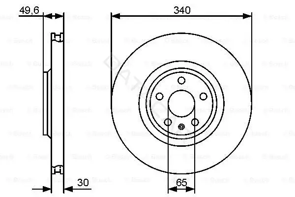 Тормозные диски BOSCH 0986479464