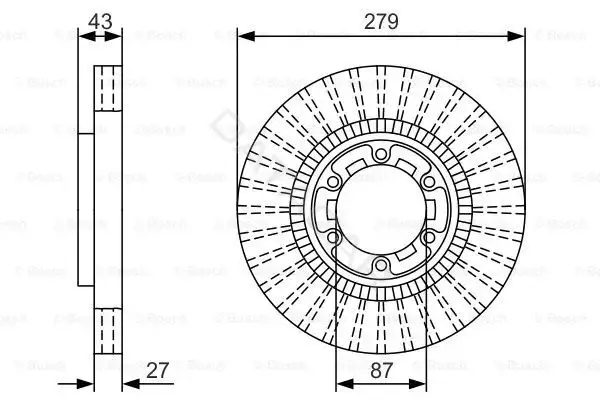 Тормозные диски BOSCH 0986479U06