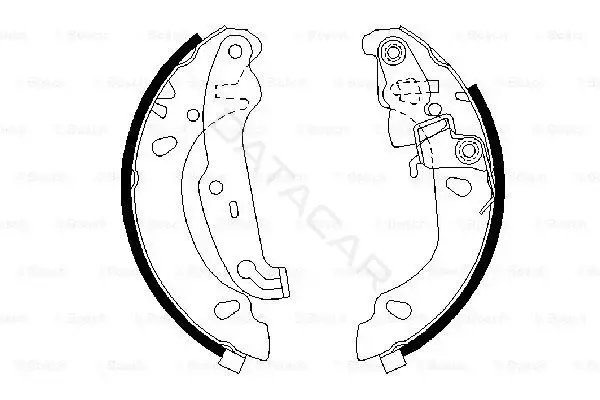 Барабанные колодки BOSCH 0986487624