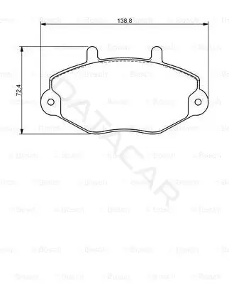 Тормозные колодки BOSCH 0986494287