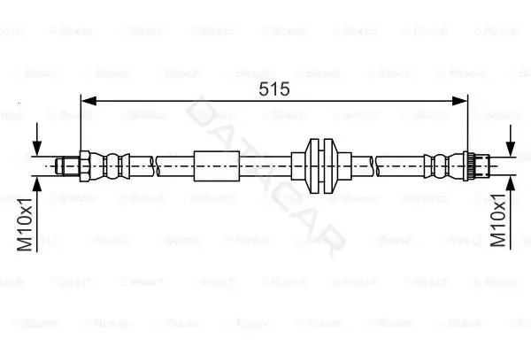 Тормозные шланги BOSCH 1987481A16