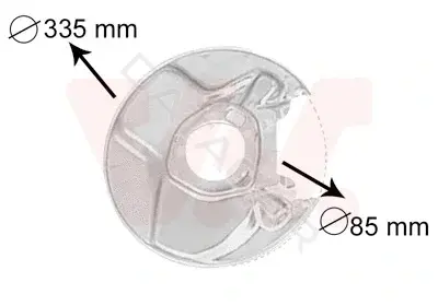 Защита тормозного диска VAN WEZEL 3010373