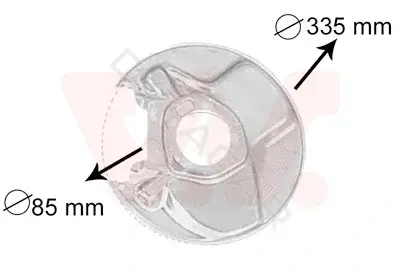Защита тормозного диска VAN WEZEL 3010374