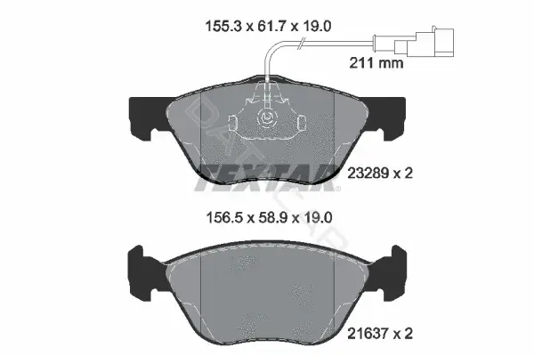 Тормозные колодки TEXTAR 2328902