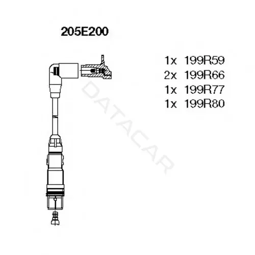 Высоковольтные провода BREMI 205E200
