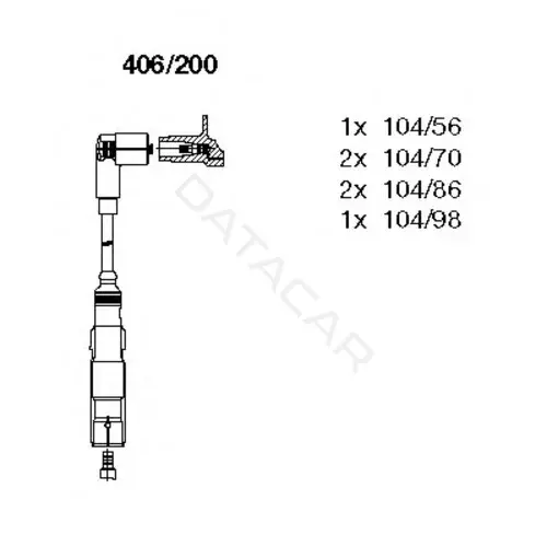 Высоковольтные провода BREMI 406/200