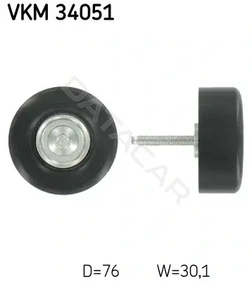 Ролик ремня генератора SKF VKM34051
