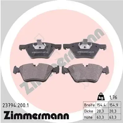 Тормозные колодки ZIMMERMANN 23794.200.1