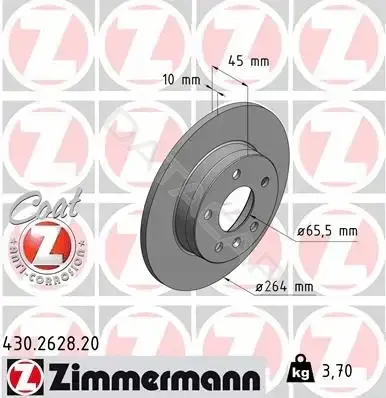 Тормозные диски ZIMMERMANN 430.2628.20