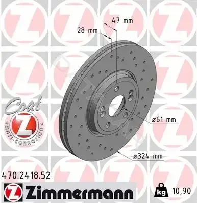 Тормозные диски ZIMMERMANN 470.2418.52