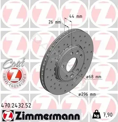 Тормозные диски ZIMMERMANN 470.2432.52