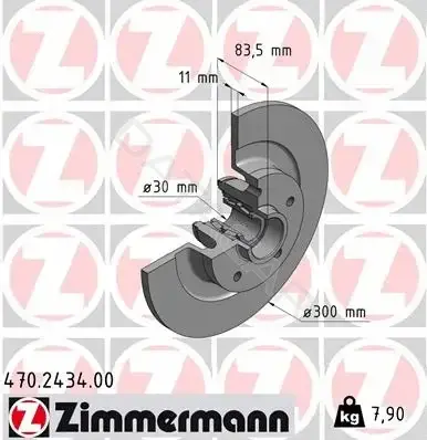 Тормозные диски ZIMMERMANN 470.2434.00