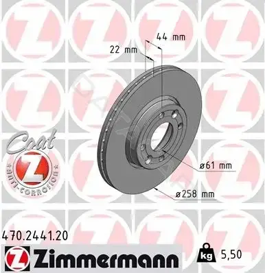 Тормозные диски ZIMMERMANN 470.2441.20