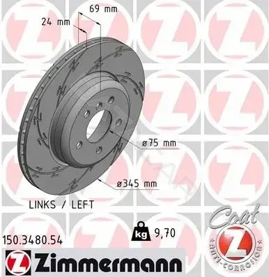 Тормозные диски ZIMMERMANN 150.3480.54