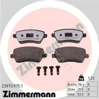 Тормозные колодки ZIMMERMANN 23973.975.1
