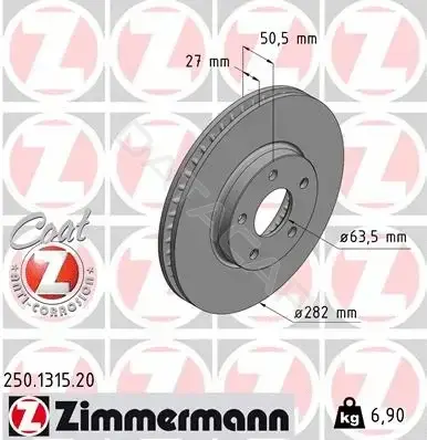 Тормозные диски ZIMMERMANN 250.1315.20